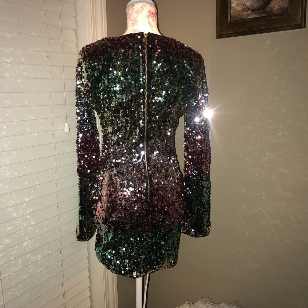 Multi color Fashionnova dress worn once size Large - Picture 2 of 4